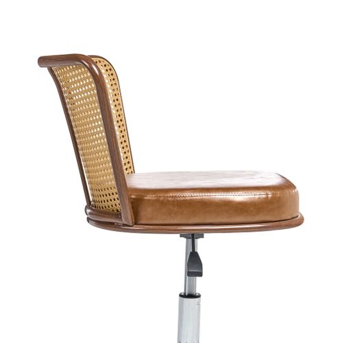 Chaise De Bureau Roswell simili Marron