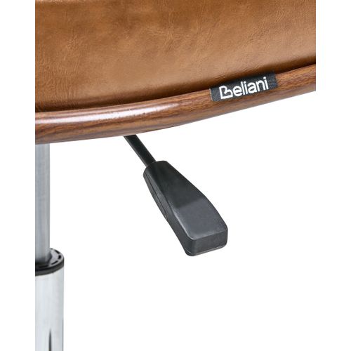 Chaise De Bureau Roswell simili Marron