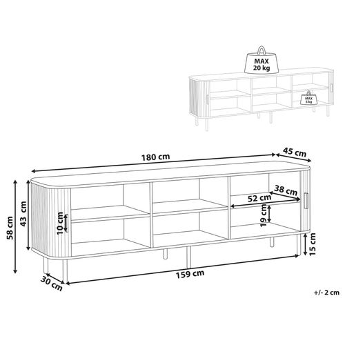 Meuble TV Bradley Noir