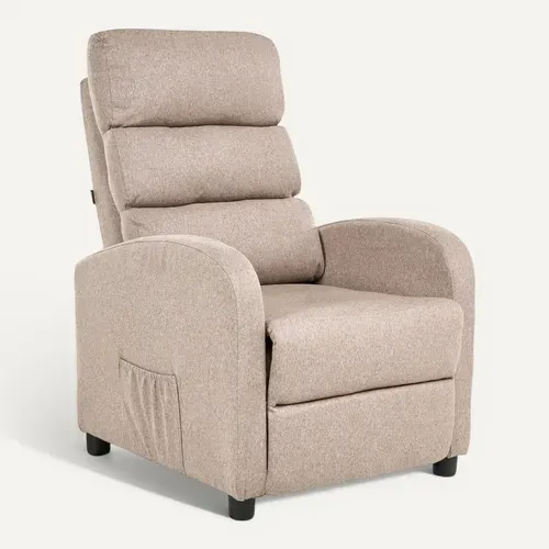 Fauteuil Inclinable Otus Tissu Taupe