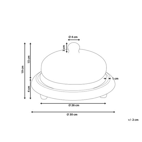Support à Gâteaux Zagazig Bois De Manguier Marron Clair