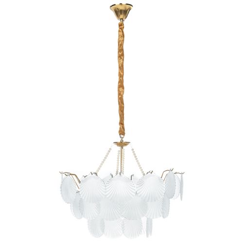 Lustre Bigote Verre Laiton