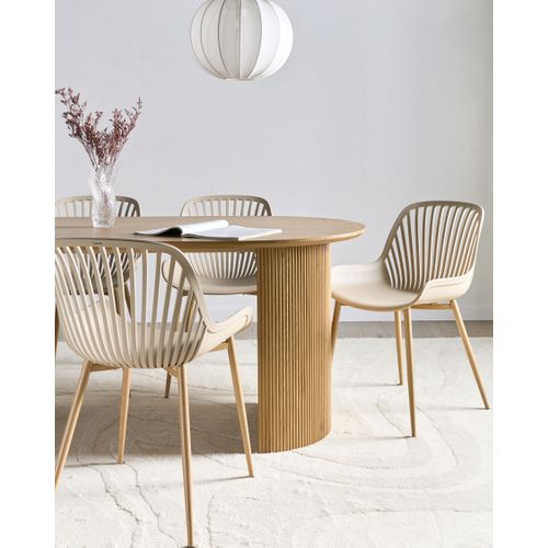 Lot De 4 Chaises De Salle à Manger Kleve Beige