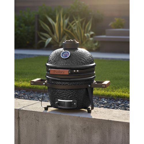 Mini Barbecue Au Charbon De Bois Kamado Céramique Noir