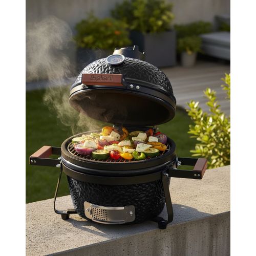 Mini Barbecue Au Charbon De Bois Kamado Céramique Noir
