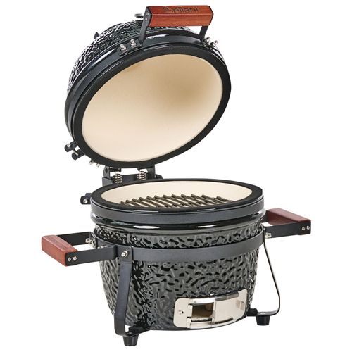 Mini Barbecue Au Charbon De Bois Kamado Céramique Noir