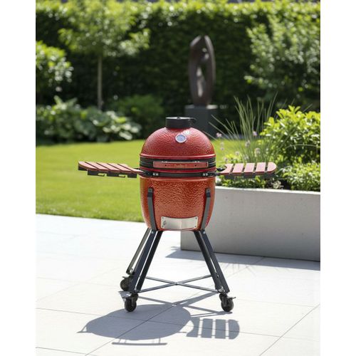 Gril à Charbon De Bois Kamado Céramique Rouge