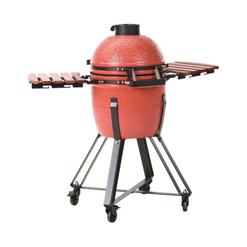 Gril à Charbon De Bois Kamado Céramique Rouge