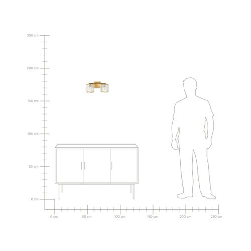 Lampe Murale Lourido Métal Doré