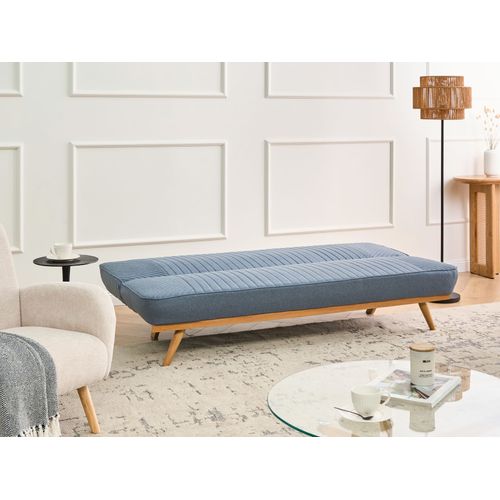 Canapé-lit 2 Places Kalfafel Tissu Bleu