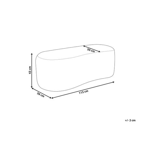 Pouf Bayard Fourrure Synthétique Marron Clair