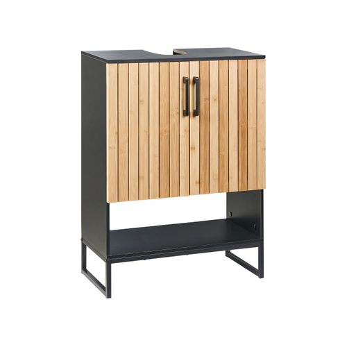 Meuble-lavabo Miscanti Bambou 60 Cm Marron Clair
