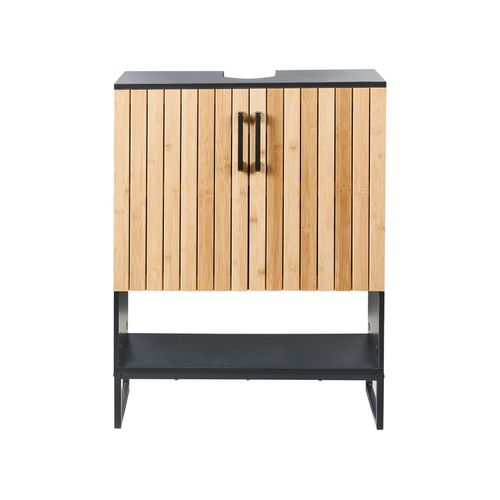 Meuble-lavabo Miscanti Bambou 60 Cm Marron Clair