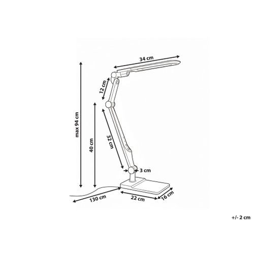 Lampe De Bureau LED Pegasi Avec Variateur Noir