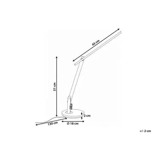 Lampe De Bureau LED Cetus Avec Variateur Gris