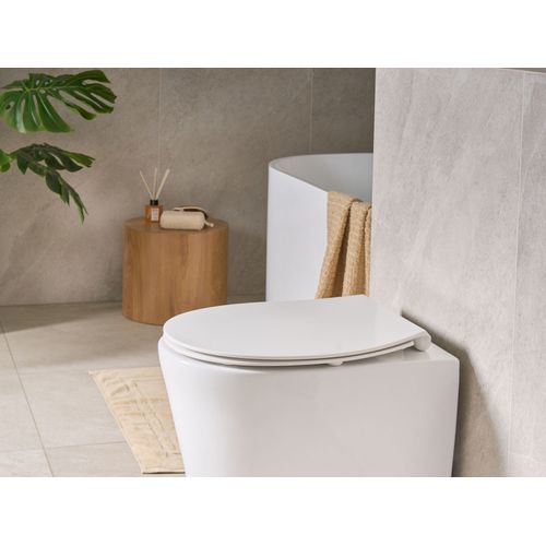 Abattant Wc Putumayo Mince Fermeture Douce Duroplast Blanc