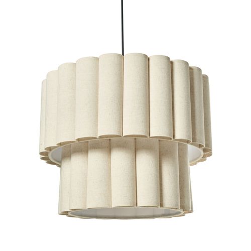 Lampe Suspension Belessa Lin Beige Clair