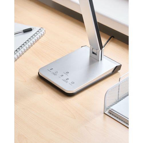 Lampe De Bureau LED Pictor Avec Variateur Argenté