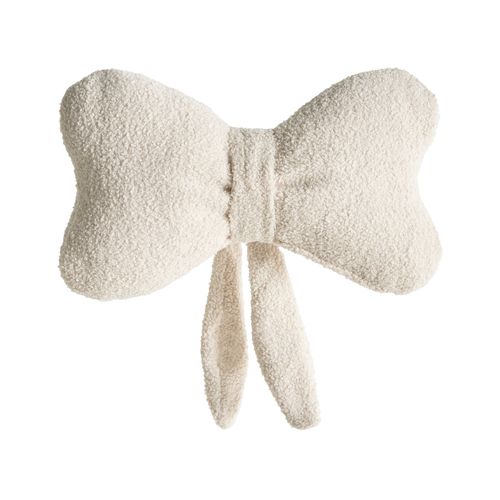 Lot De 3 Coussins Décoratifs Winterland Bouclé 30 X 35 Cm 45 X 25 Cm Beige Clair Motif De Noël