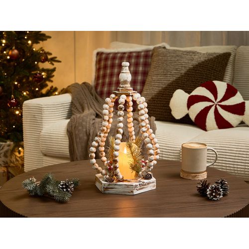 Décoration De Noël LED Petruma 40 Cm Marron Clair