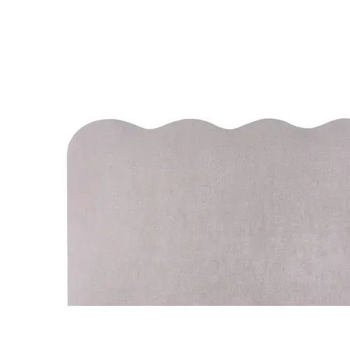 Lit Pouf Tissu Chenille Nanterre 180 X 200 Cm Taupe
