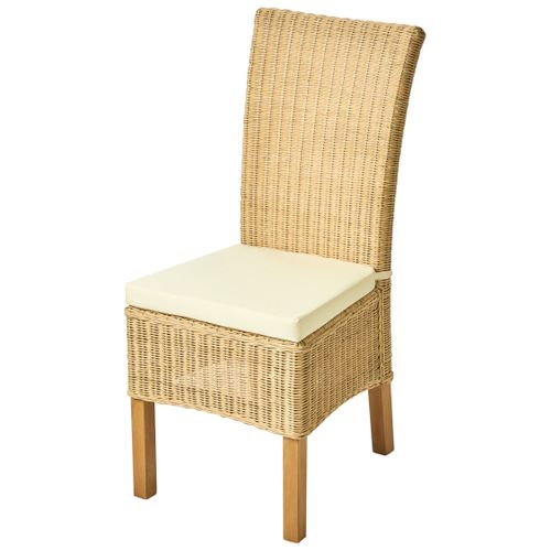 Lot De 2 Chaises De Salle à Manger Andes Rotin Naturel