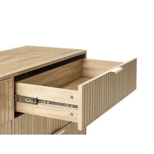 Commode à 6 Tiroirs Royalla Marron Clair