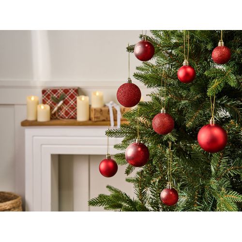 Lot De 60 Boules Tyin Rouge