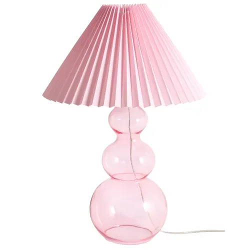 Lampe À Poser Sengwa Verre Rose