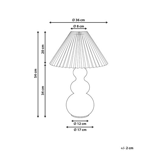 Lampe À Poser Sengwa Verre Rose