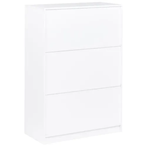 Bibliothèque 3 étagères Zehna 117 Cm Blanc