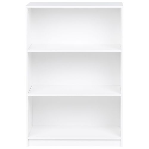 Bibliothèque 3 étagères Zehna 117 Cm Blanc
