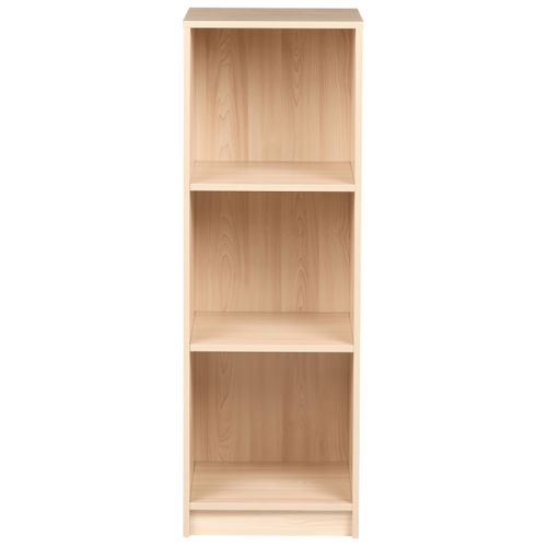 Bibliothèque 3 étagères Zehna 117 Cm Marron Clair