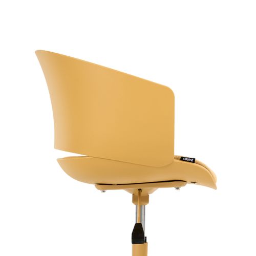 Chaise De Bureau Gleeful Tissu Jaune
