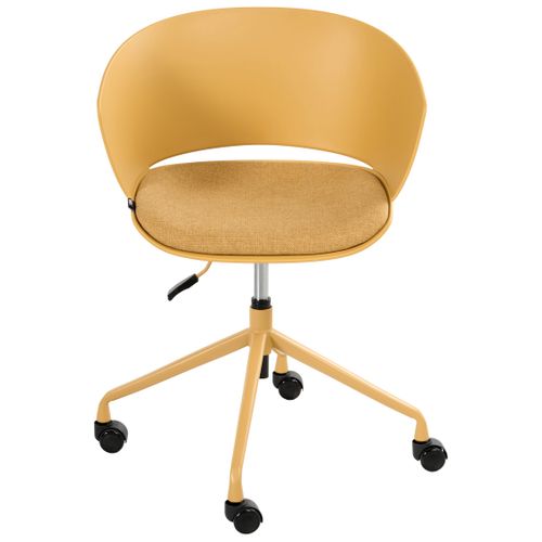 Chaise De Bureau Gleeful Tissu Jaune