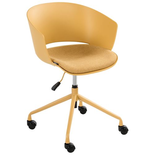 Chaise De Bureau Gleeful Tissu Jaune