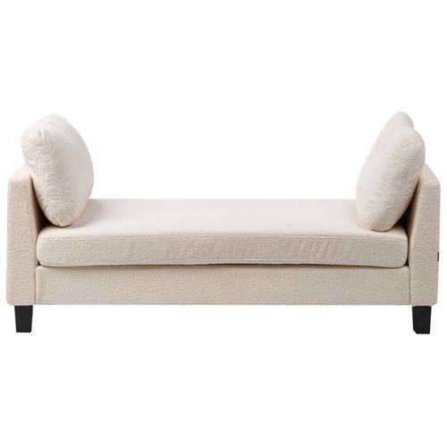 Chaise Longue Archiane Tissu Blanc Cassé