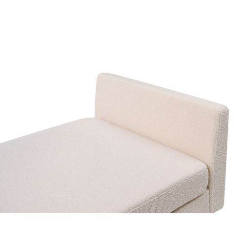 Chaise Longue Archiane Tissu Blanc Cassé