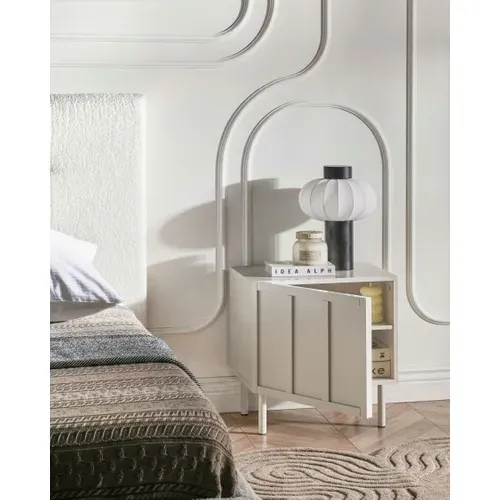 Table De Chevet Clunes Beige Clair