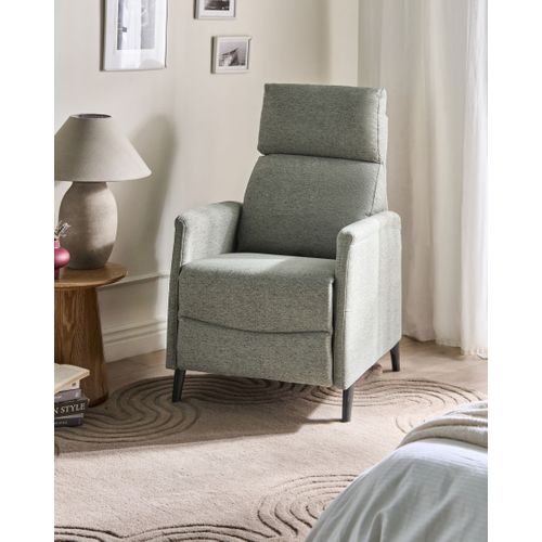Fauteuil Inclinable Selvik Repose-pieds Inclus Tissu Vert Clair