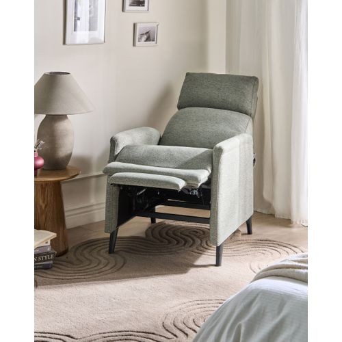 Fauteuil Inclinable Selvik Repose-pieds Inclus Tissu Vert Clair