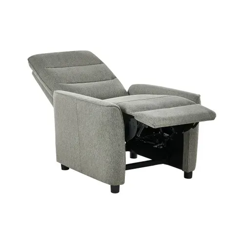 Fauteuil Inclinable Sande Repose-pieds Inclus Tissu Vert Clair