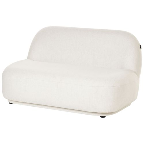Canapé 2 Places Lovberg Tissu Blanc Cassé