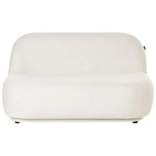 Canapé 2 Places Lovberg Tissu Blanc Cassé