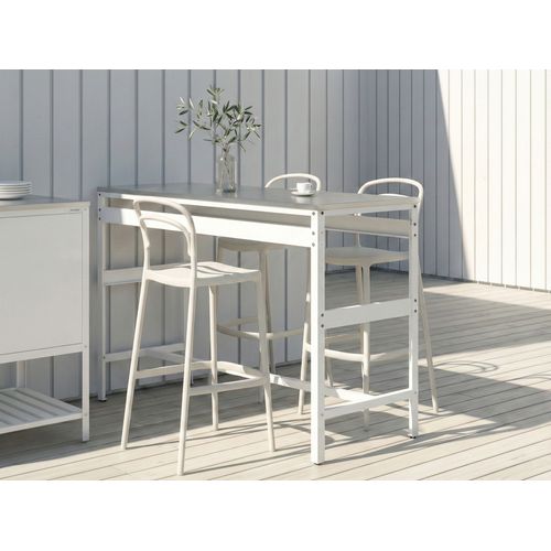 Cuisine D'extérieur 2 Pièces Avec évier Maenza Métal Blanc