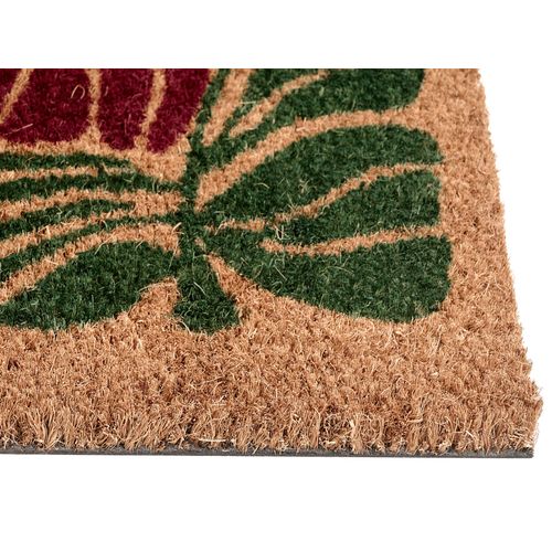 Paillasson Tanalian Multicolore 50 X 80 Cm Fleur Fibre De Coco