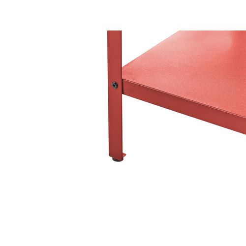 Ilot De Cuisine Extérieure Avec évier Vilama Rouge Métal