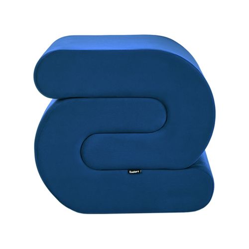 Pouf Arcadia Velours Bleu Marine