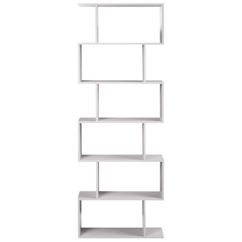Bibliothèque 6 étagères Valdosa 190 Cm Blanc Cassé