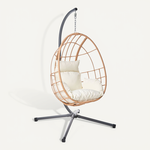Fauteuil Suspendu Avec Support Malcesine Métal Naturel